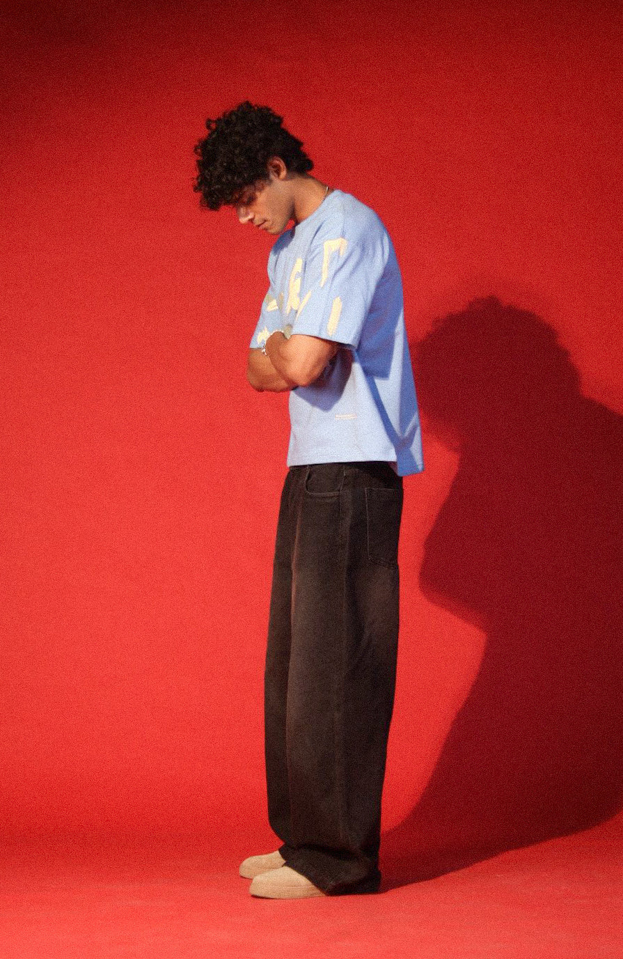 SAINTBLACK “Blurred Echo” Oversized Tee