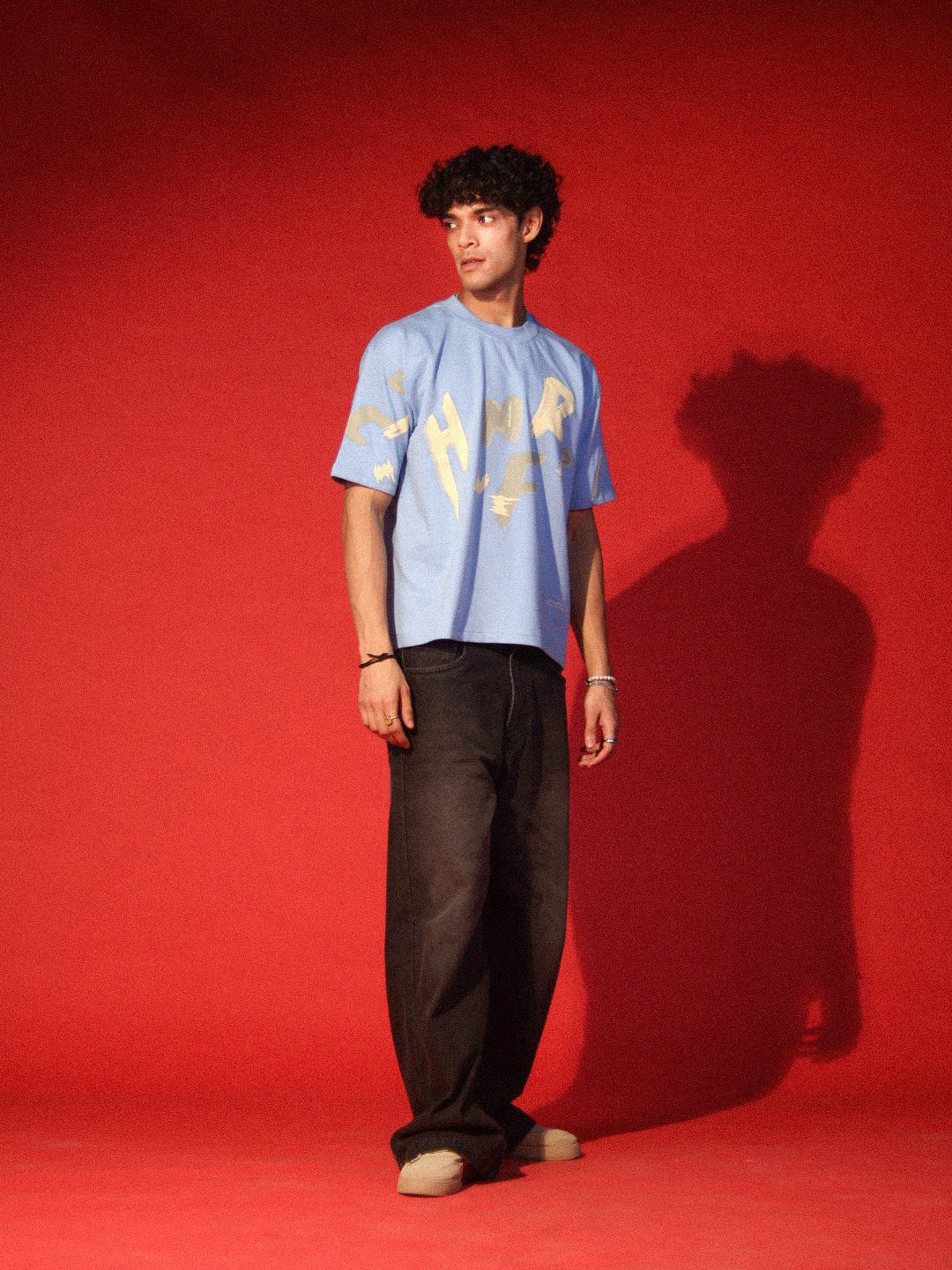 SAINTBLACK “Blurred Echo” Oversized Tee